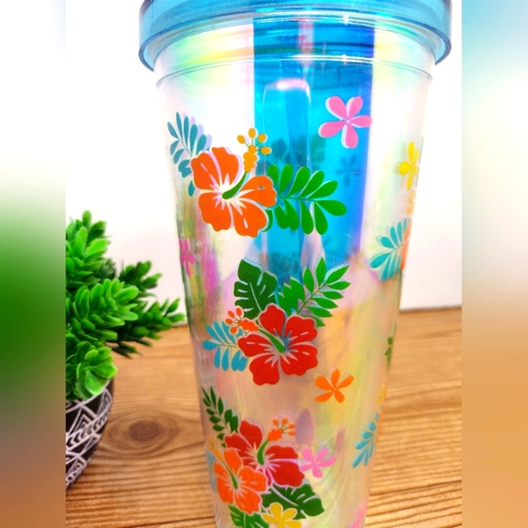 Tumbler 23 Oz.Double Wall Insulation Floral Cup - Picture 2 of 6
